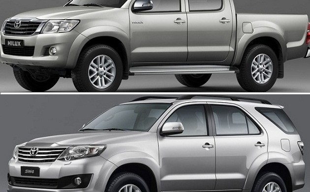 Toyota presentó las nuevas versiones de la Hilux y SW4 con motor naftero