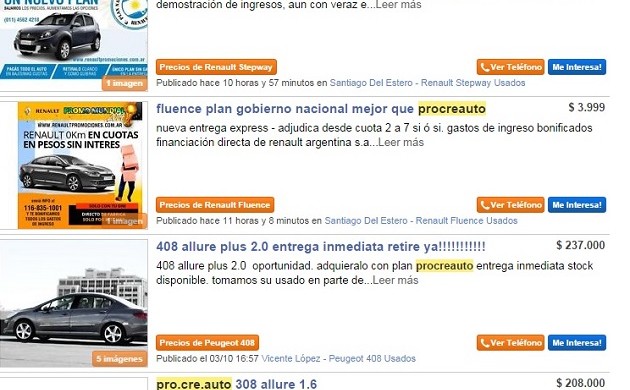 ProCreAuto impactó en el comercio electrónico con un aumento en la oferta de 0km del plan y usados