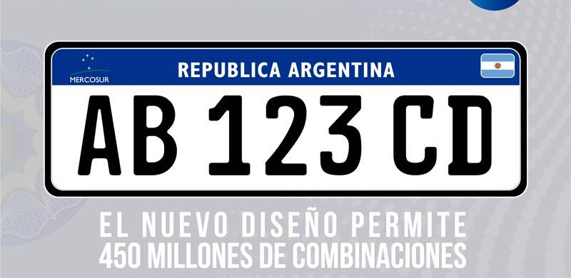 Es Ley: la patente única del Mercosur circulará en los autos nuevos desde 2016