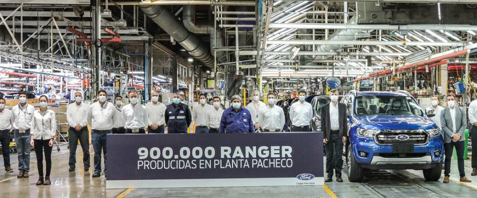 Ford Ranger alcanzó las 900.000 unidades producidas en Pacheco